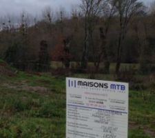 Panneau du permis de construire...