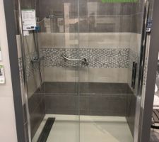 Choix de la cloison de douche à l'italienne... Choix 2