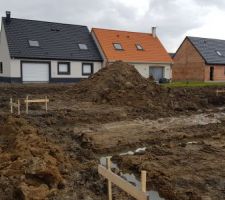 Terrassement en cours.