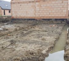 Terrassement en cours.