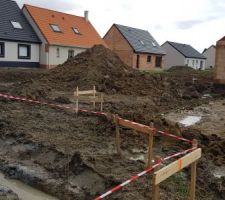 Terrassement en cours.
