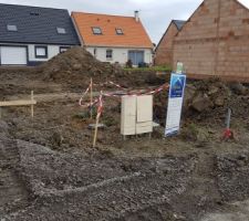 Terrassement en cours - accès chantier.