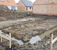 Terrassement en cours.