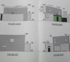 Maison création - Plan de façades