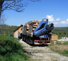 Arrivée de la première partie de la maison