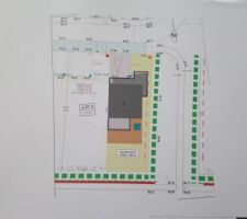 DBL Construction - Plan d'implantation de la maison sur le terrain