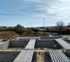 Vue sur les pyr&eacute;n&eacute;es et toulouse en fond