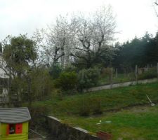 Vue sur les jardins des voisins