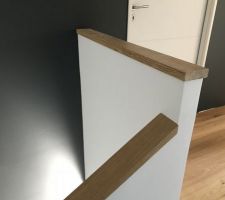 Garde corps en placo + bois