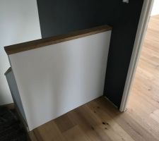 Garde corps en placo + bois