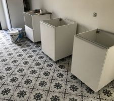Carrelage de la buanderie