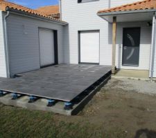 Carrelage sur plots