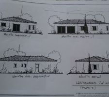 Une autre illustration des différentes vues du projet, dans le permis de construire