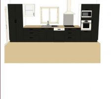 Choix n°1 : cuisine Leroy Merlin plan 3B