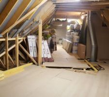 Vue du plancher ( ancien a d&eacute;monter et nouveau )