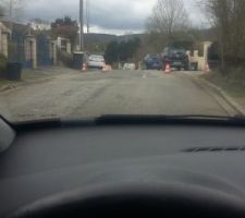 Oh petite surprise matinale. .. veolia et mon conducteur de travaux se seraient ils passé le mot? Hihi