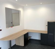 Bureau dans l'espace de vie