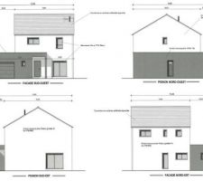 En attendant le permis de construire... Plan des façades