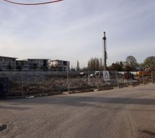 Construction des pieux
