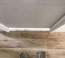 Découpe carrelage ratée au niveau des 3 chambres