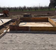 Emplacement pour le jaccuzi sur la terrasse