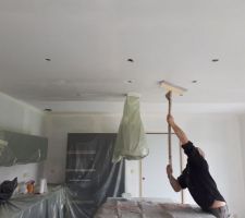 1er couche d'enduit lissage