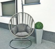 Fauteuil suspendu en rotin - Jardiland - 370?