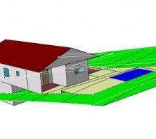 Vue de la maison orientation nord est