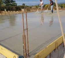 Plancher béton coulé
