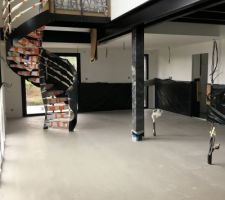 Chape liquide anhydrite coul&eacute;e :-D