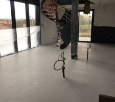 Chape liquide anhydrite coul&eacute;e :-D