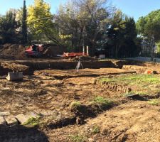 Fouilles quasiment terminées (reste plus que celles du petit garage)