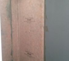 Préparation des murs de la salle de douche de la suite parentale