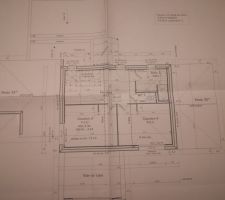 Plans étage : deux chambres, SDB, mezzanine, WC