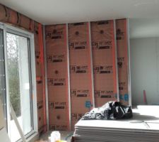 Chantier placo en cours