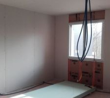 Chantier placo en cours