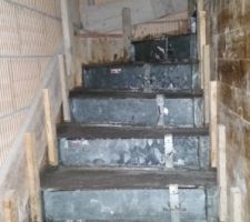 Coulage escaliers en cours