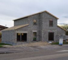 Début de la charpente