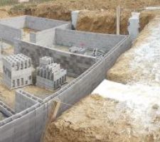 Vue globale depuis le coin du terrain : a droite ça sera la terrasse