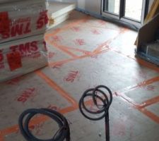 Isolation pour le plancher chauffant