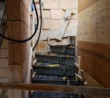 Coulage escaliers 1er au 2eme