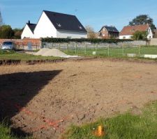 Trou pour fondations