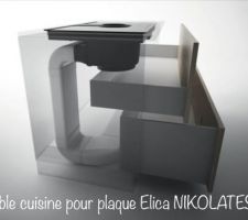 Meuble cuisine pour Elica NIKOLATESLA