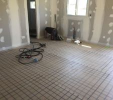Pose isolation plancher chauffant