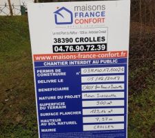 Panneau mis en place le 12/12/2017