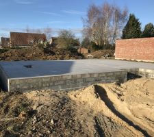 Dalle coulée début février