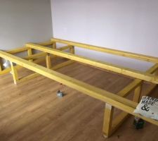 Création de l'estrade avec meuble/dressing