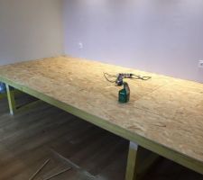 Création de l'estrade avec meuble/dressing