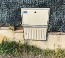 Compteur d?eau en place