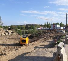 Fondations du futur parking extérieur